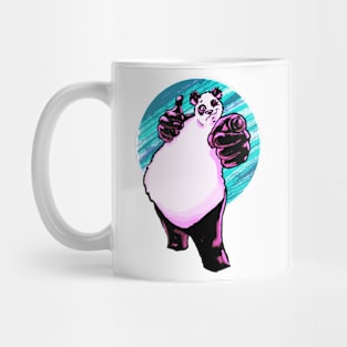 Buddy Panda with Bright Blue Background Mug